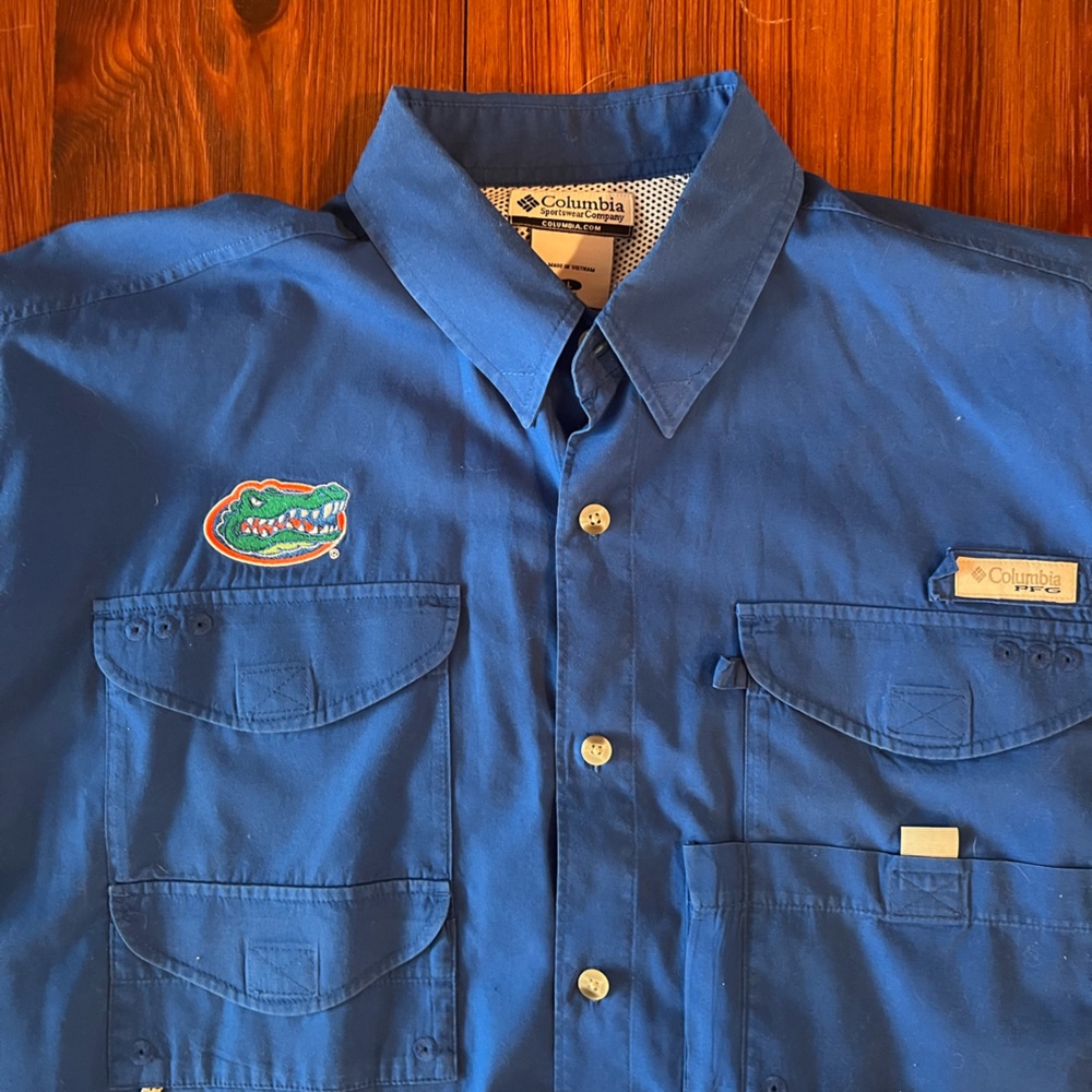 Columbia Florida Gators Blue PFG size Large